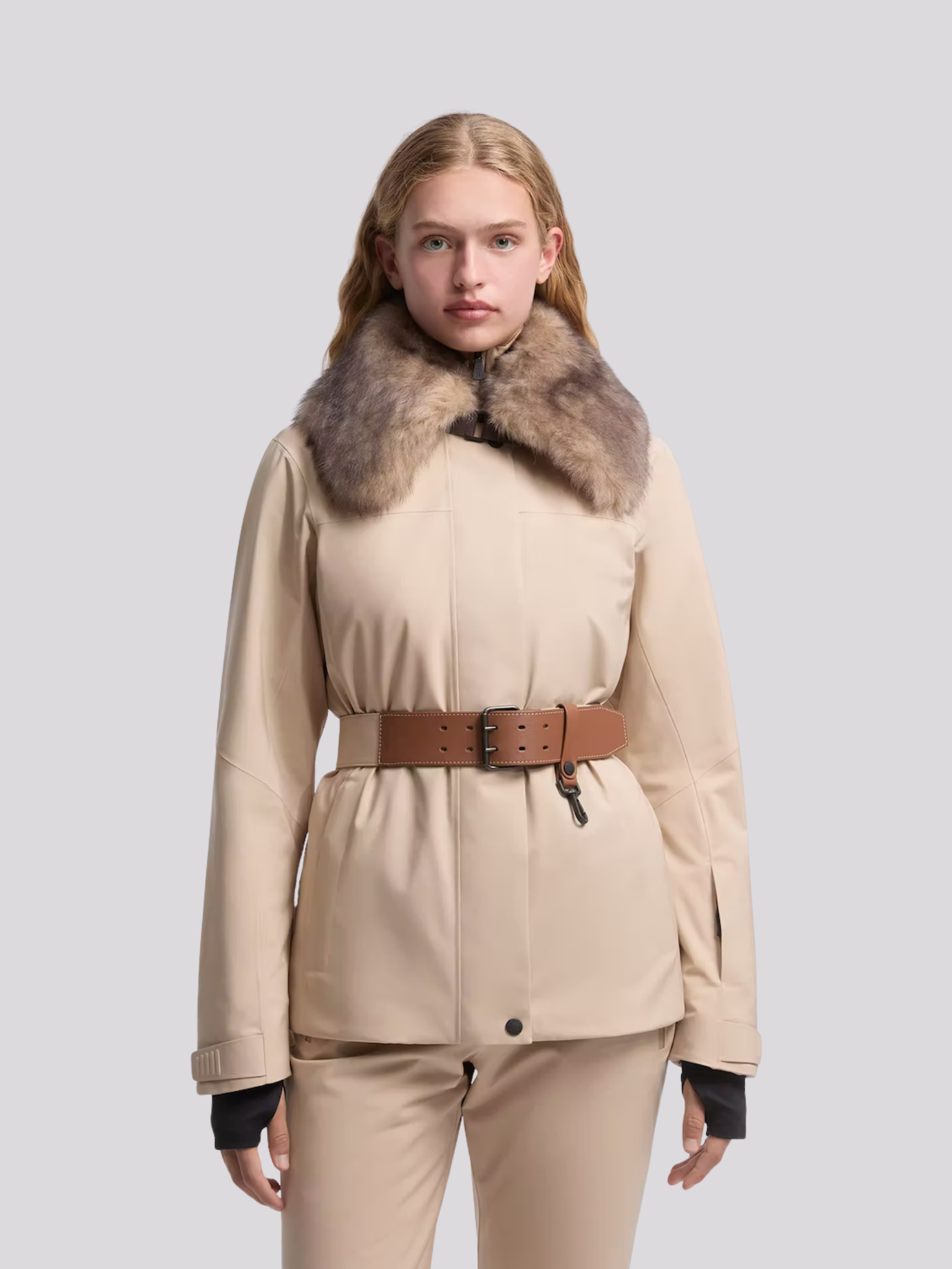 Jaqueta Moncler Hainets Beige